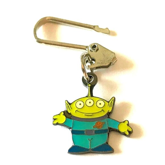 Vintage Disney Toy Story Little Green Men Zipper Pull Purse Charm Disneyana - Picture 7 of 7